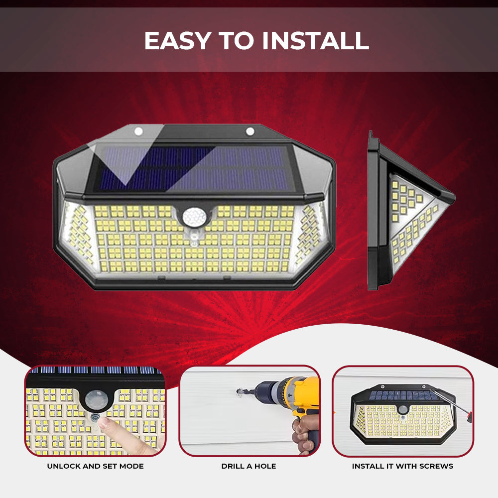 Dimnezz 5-Sided Human Induction Outdoor Garden LED Lamp - Image 3