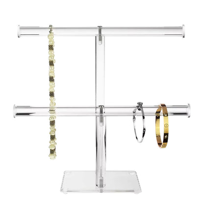 Fashyni Acrylic Jewelry Necklace and Bracelet Stand Organizer - Image 3