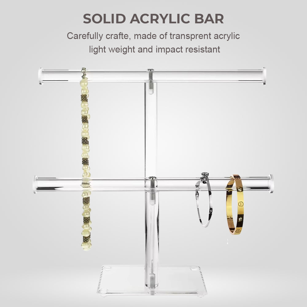 Fashyni Acrylic Jewelry Necklace and Bracelet Stand Organizer - Image 6