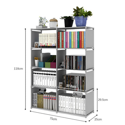 Hivvago 8 Grid Storage Rack Bookshelf Organizer Lightweight Durable Shelf - Image 3