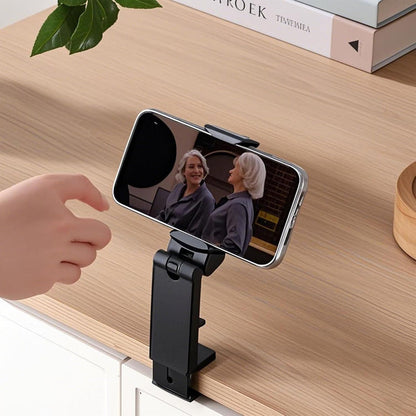 Urbanoki Airplane Phone Holder Mount 360° Rotation Stand for Travel Desk - Black - Image 2