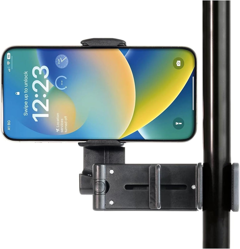Urbanoki Airplane Phone Holder Mount 360° Rotation Stand for Travel Desk - Black - Image 6