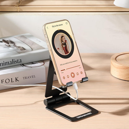 Urbanoki Portable Phone Tablet Stand Dual Folding Desk Travel Cradle Dock - Image 3