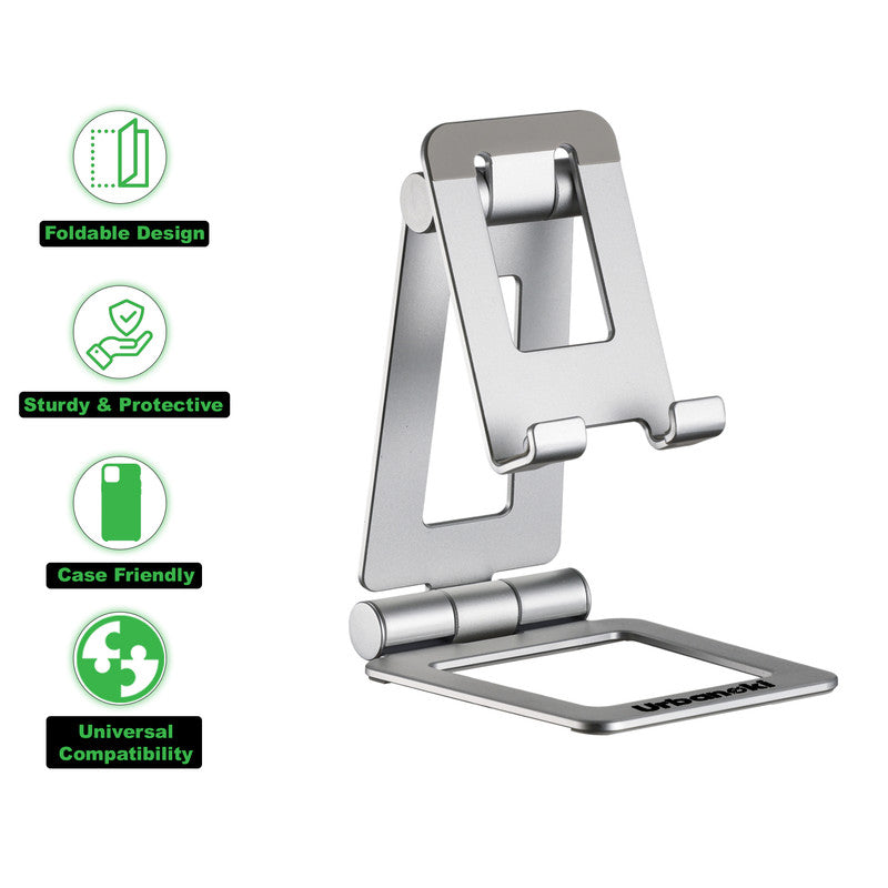 Urbanoki Portable Phone Tablet Stand Dual Folding Desk Travel Cradle Dock - Image 3