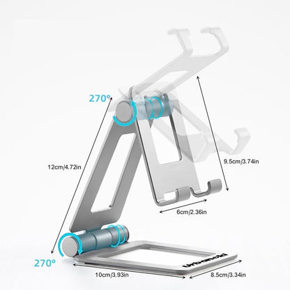 Urbanoki Portable Phone Tablet Stand Dual Folding Desk Travel Cradle Dock - Image 5