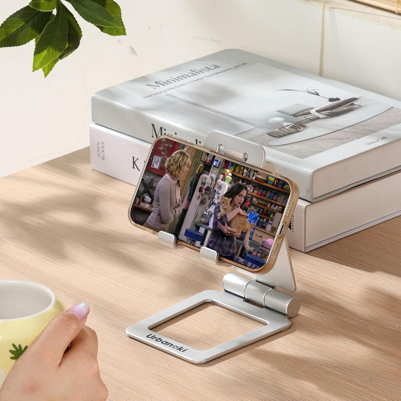 Urbanoki Portable Phone Tablet Stand Dual Folding Desk Travel Cradle Dock - Image 9