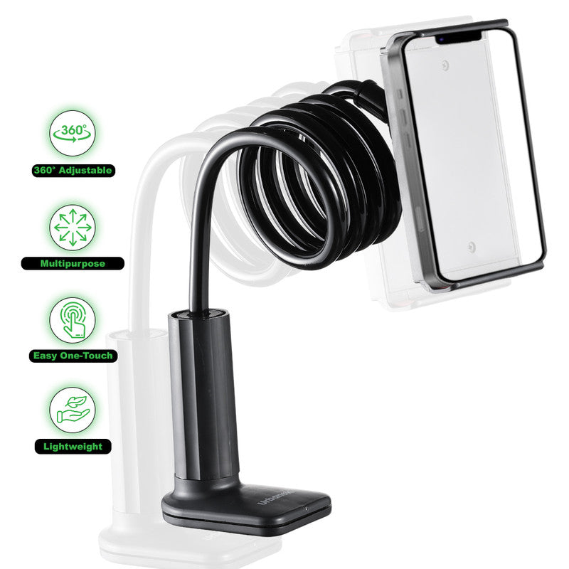 Urbanoki Gooseneck Phone Holder Flexible Clamp Mount for Bed Desk - Image 4