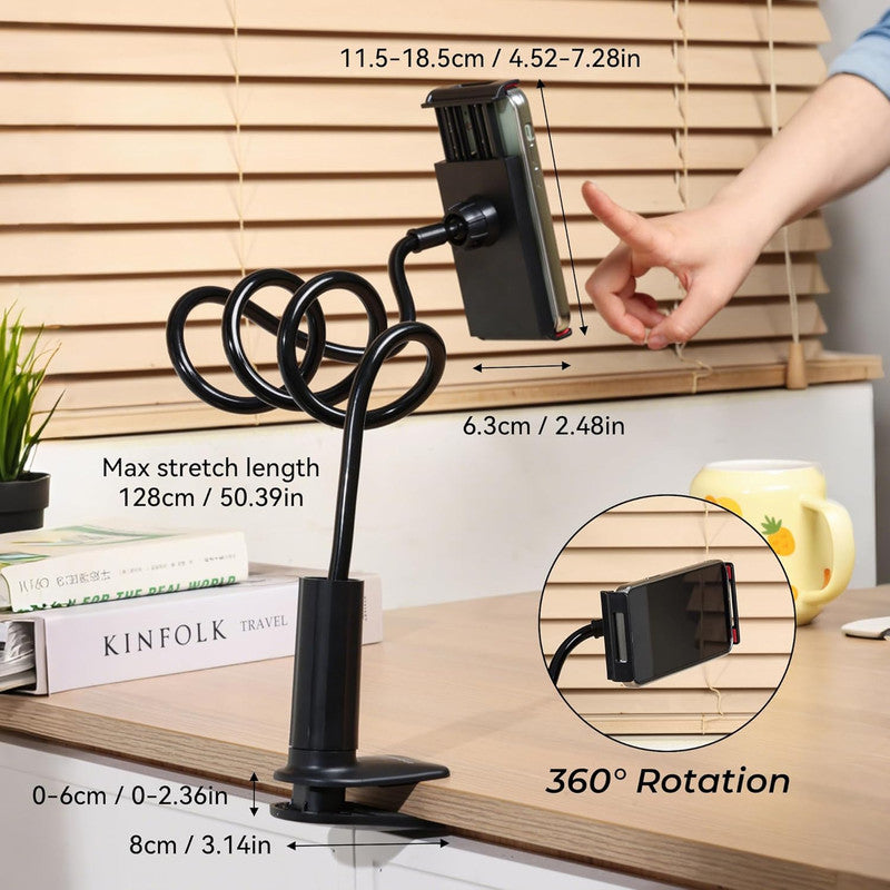 Urbanoki Gooseneck Phone Holder Flexible Clamp Mount for Bed Desk - Image 7