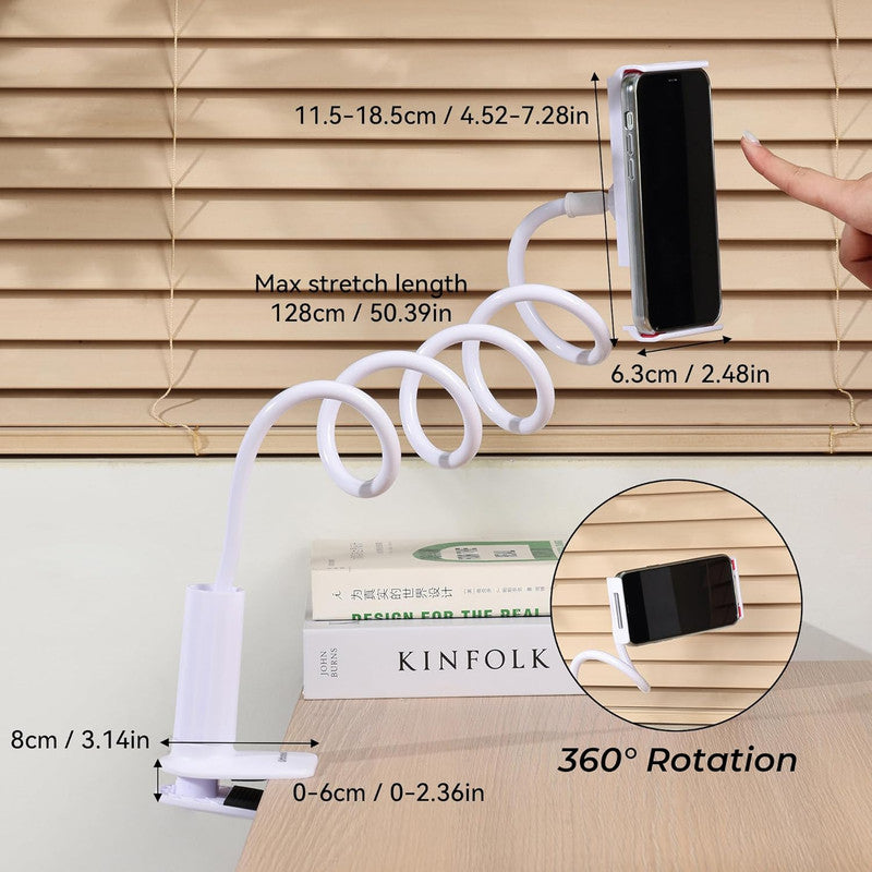 Urbanoki Gooseneck Phone Holder Flexible Clamp Mount for Bed Desk - Image 3