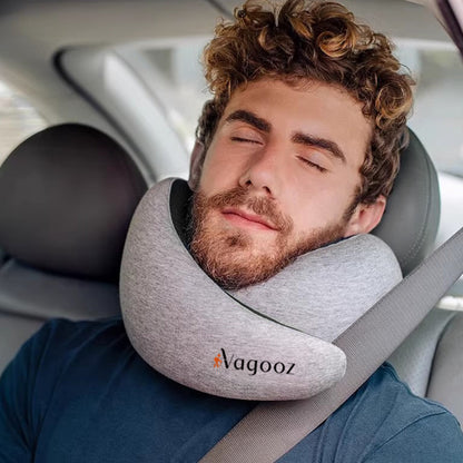 Vagooz Memory Foam Travel Neck Pillow Set - Image 2