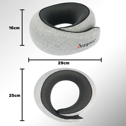 Vagooz Memory Foam Travel Neck Pillow Set - Image 3