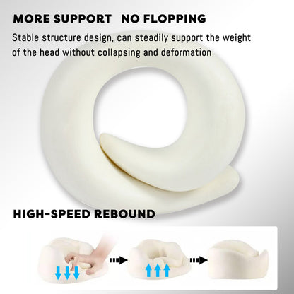 Vagooz Memory Foam Travel Neck Pillow Set - Image 4