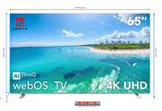 EMETE 65″ Frameless UHD Smart WebOS TV - Image 2