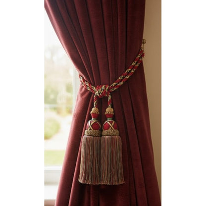 Multi Coloured Double Tassel Curtain Tieback - Image 3