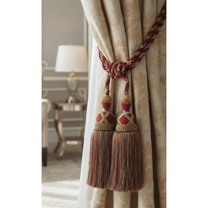 Multi Coloured Double Tassel Curtain Tieback - Image 3