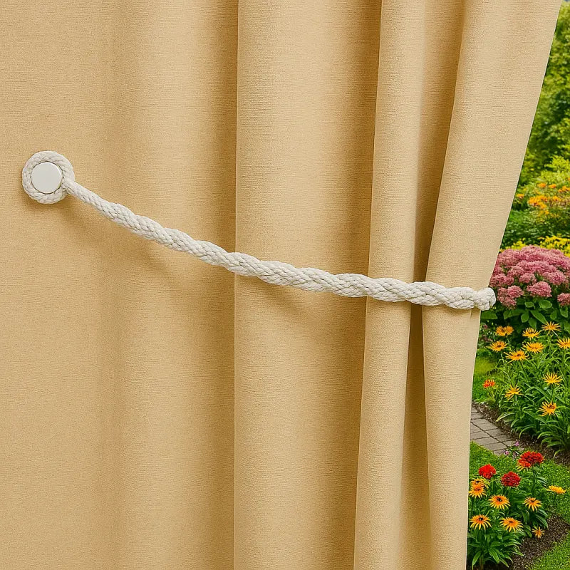 Magnetic weaved rope tieback White - Image 3