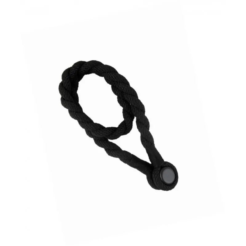 Magnetic weaved rope tieback Black