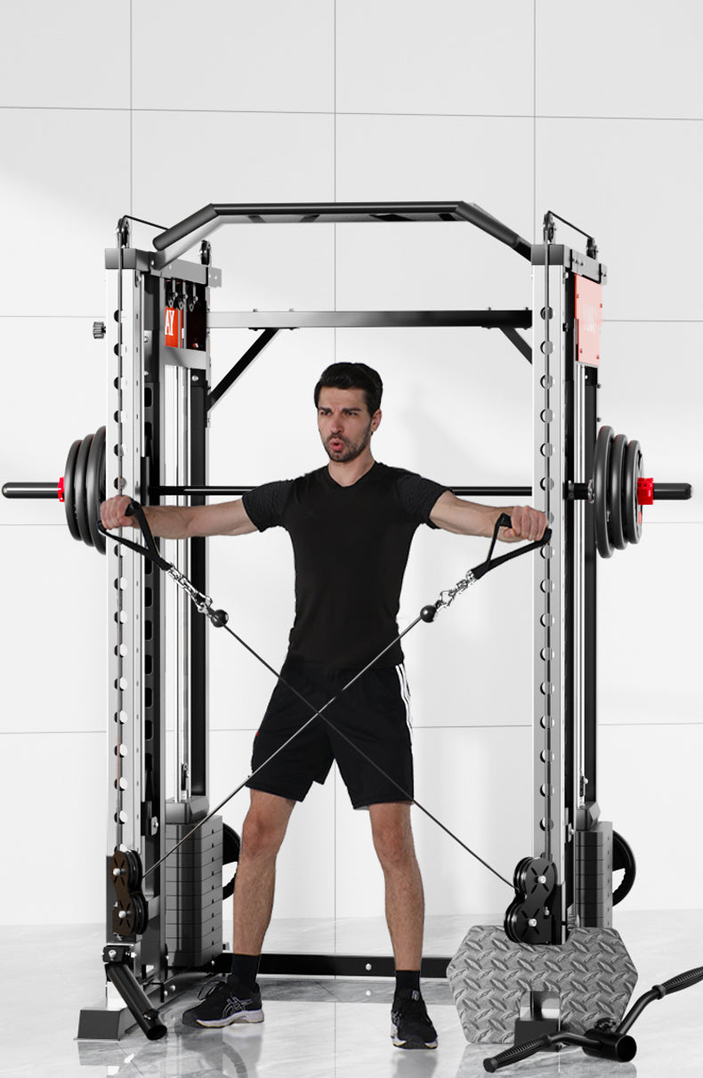 SmartFit M1 Max 130kg Pin Loaded Multi Functional Training Smith Machine Home Gym Power Rack Machine - Image 9