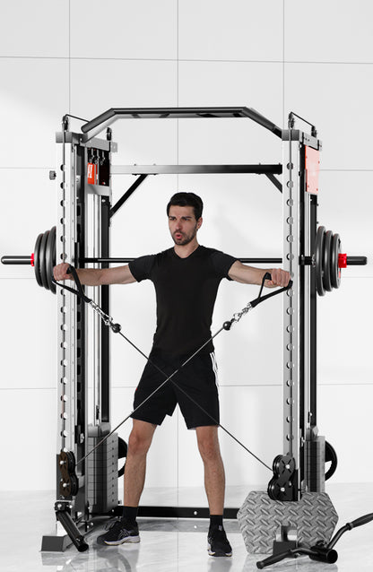 SmartFit M1 Max 130kg Pin Loaded Multi Functional Training Smith Machine Home Gym Power Rack Machine - Image 9
