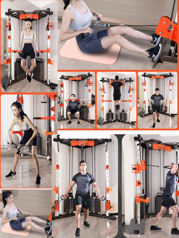SmartFit C1 Max Multi Functional Cable Crossover Station 130kgs Pin Loaded Machine with attachment - Image 5