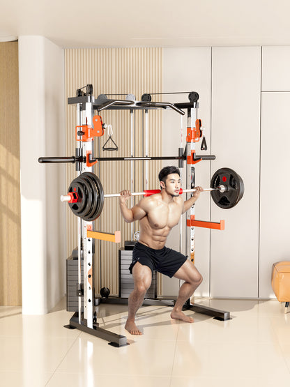 SmartFit C3 Max multi functional trainer smith machine with 130kgs pin loaded weights Machine with attachment - Image 2