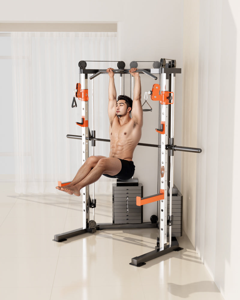 SmartFit C3 Max multi functional trainer smith machine with 130kgs pin loaded weights Machine with attachment - Image 4