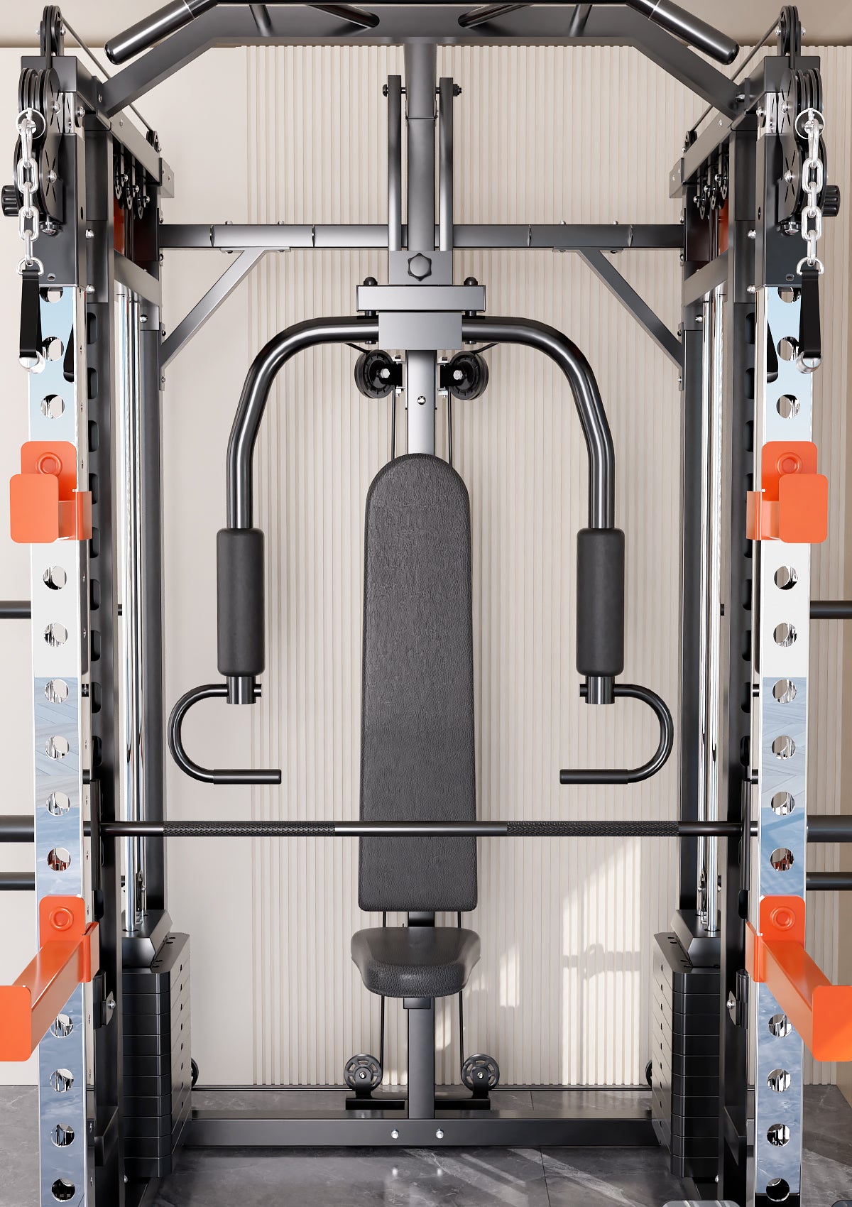 130kgs pin loaded SmartFit M1 Ultra Leg Press and Chest Fly Multi Functional Training Smith Machine Home Gym  - Image 2