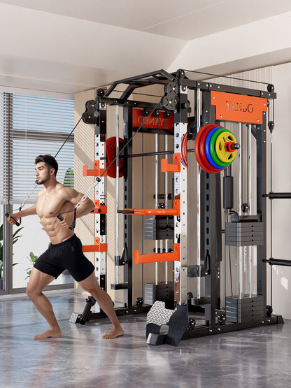 SmartFit M1 Ultra Leg Press and Chest Fly Multi Functional Training Smith Machine Home Gym with 130kgs pin loaded package - Image 4