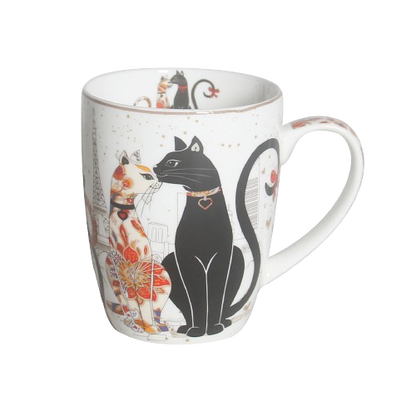 Cat Couple Mug – 400ml Fine Bone China, Gift-Boxed - Image 2