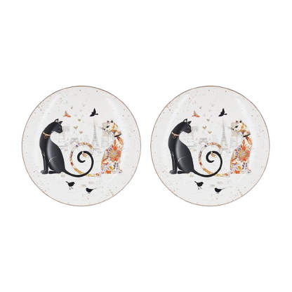 Cat Couple Embossed Entertaining Set - Image 2
