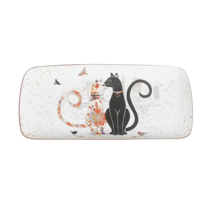 Cat Couple Embossed Entertaining Set - Image 3