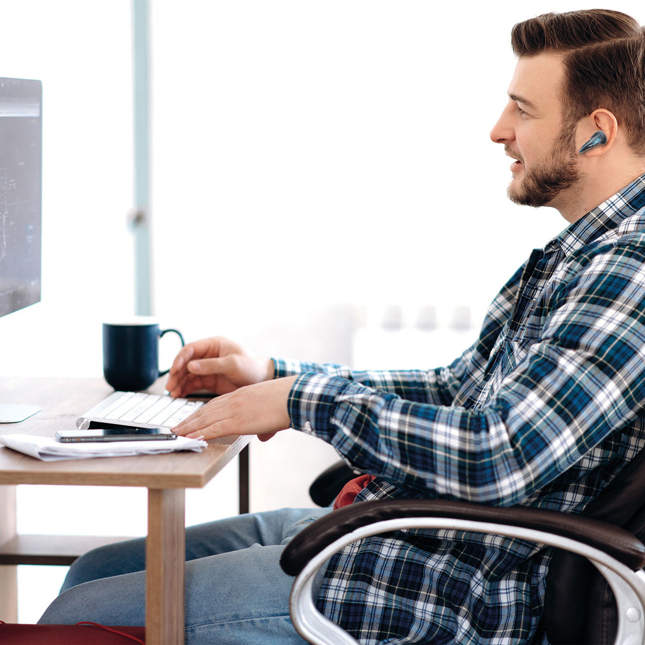 Laser Wireless Gaming ANC Earphones Black - Image 6