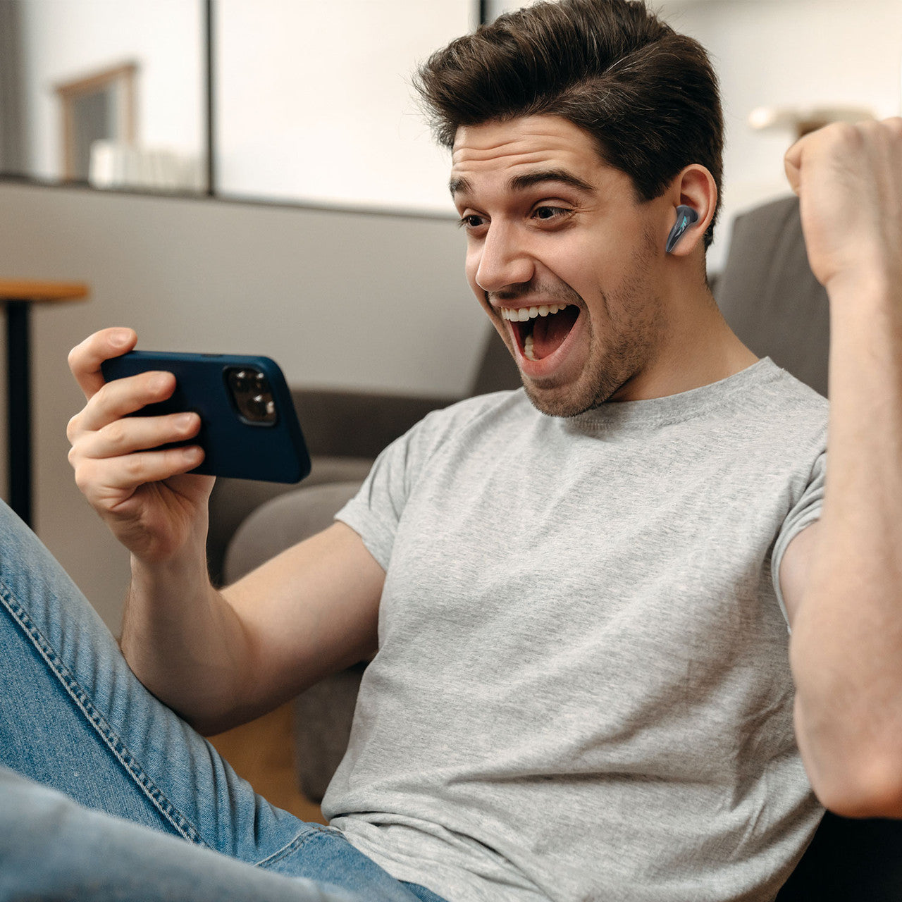 Laser Wireless Gaming ANC Earphones Black - Image 7