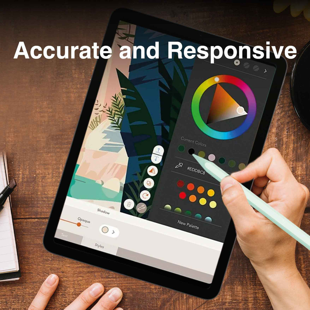 Laser Active Stylus Pen for iPad - Green - Image 2