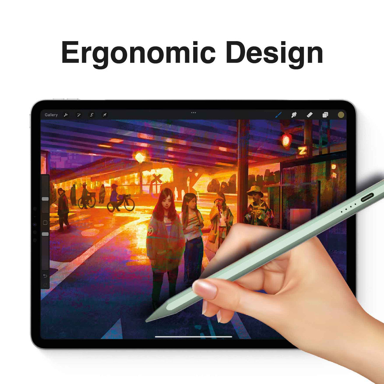 Laser Active Stylus Pen for iPad - Green - Image 3