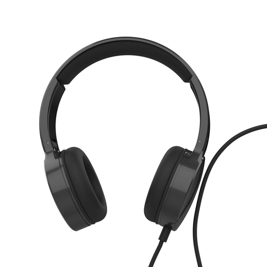 Laser Wired Headphones with 40mm Drivers Black