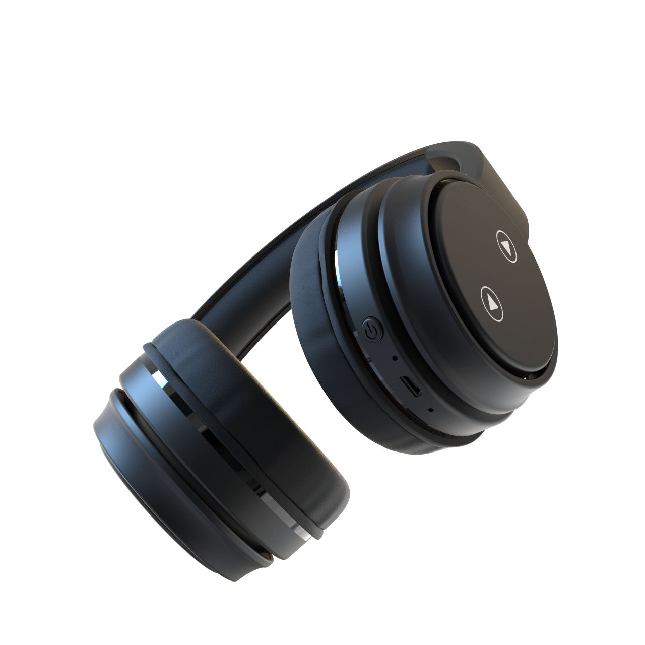Laser Foldable Bluetooth Headphones with Mic Black - Image 4