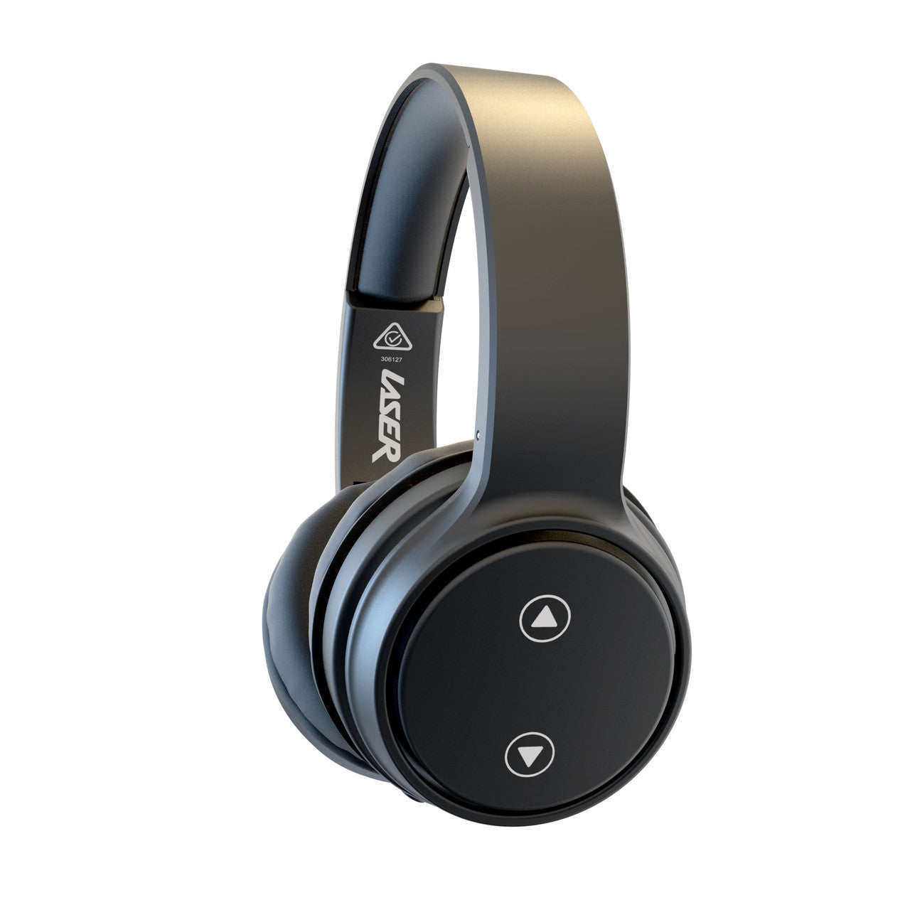Laser Foldable Bluetooth Headphones with Mic Black - Image 5
