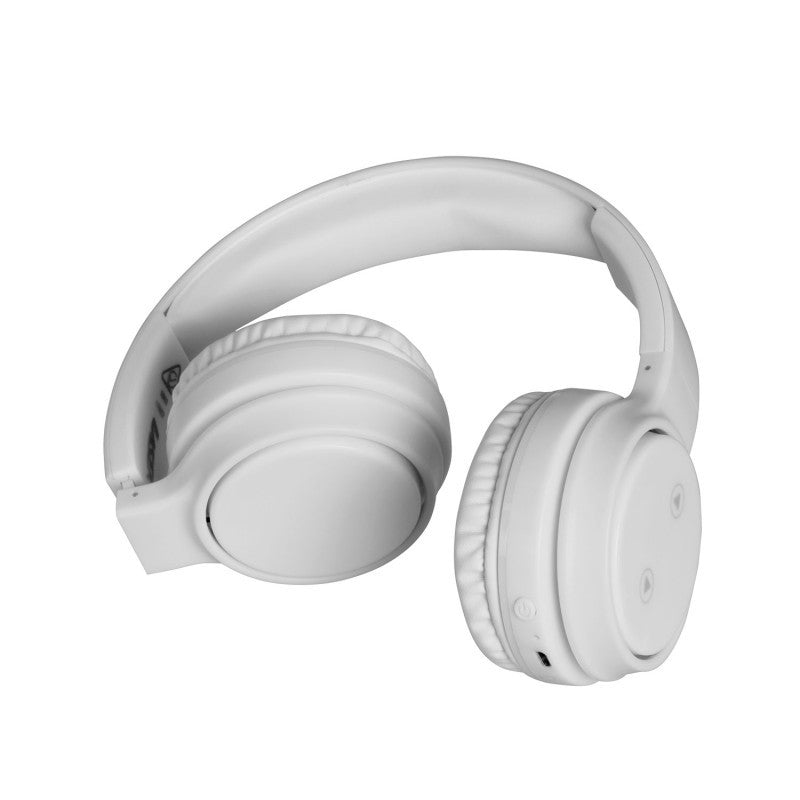 Laser Foldable Bluetooth Headphones with Mic Bright White - Image 4