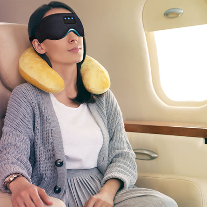 Laser Sleep Mask Bluetooth Headphones Black - Image 2