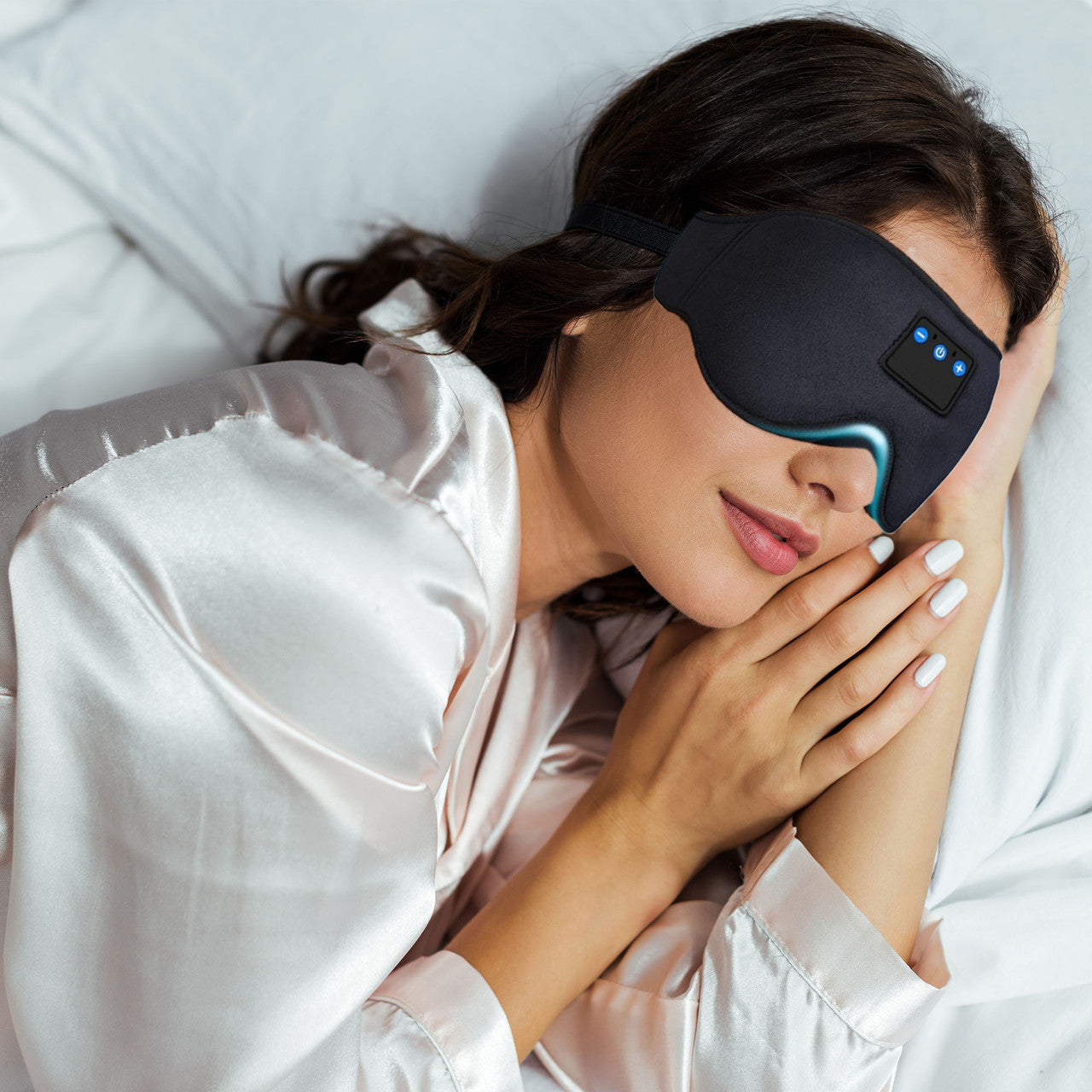 Laser Sleep Mask Bluetooth Headphones Black - Image 5
