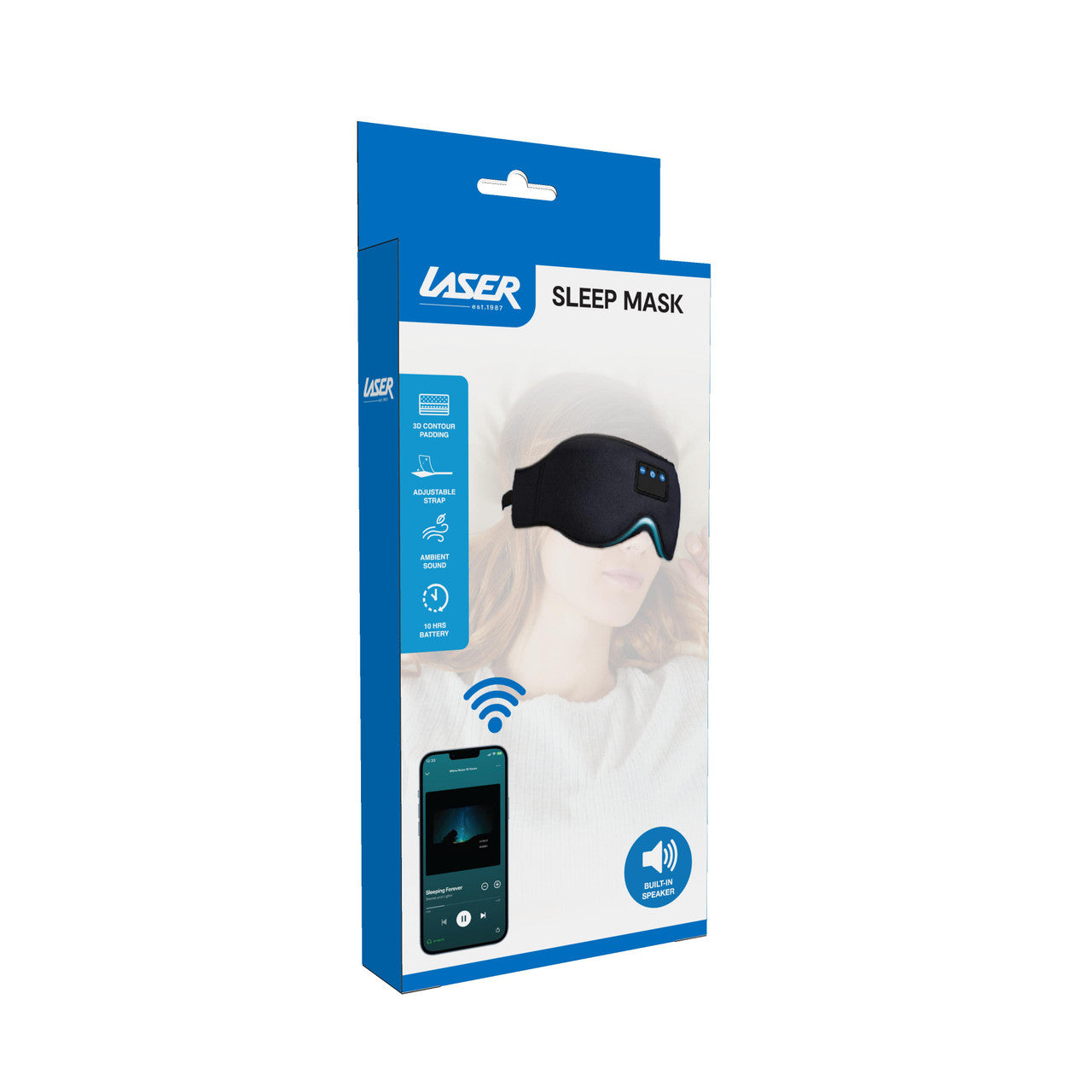 Laser Sleep Mask Bluetooth Headphones Black - Image 8