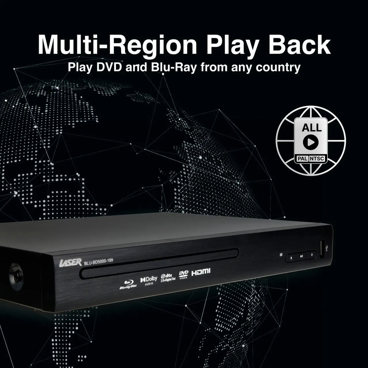 Laser Blu-Ray Player with Multi Region Playback - Image 3