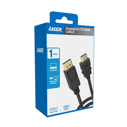 Laser DisplayPort to HDMI Cable 1080p 1m - Image 4