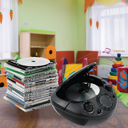 Laser Black Portable CD Boombox with AM/FM Radio - Image 9