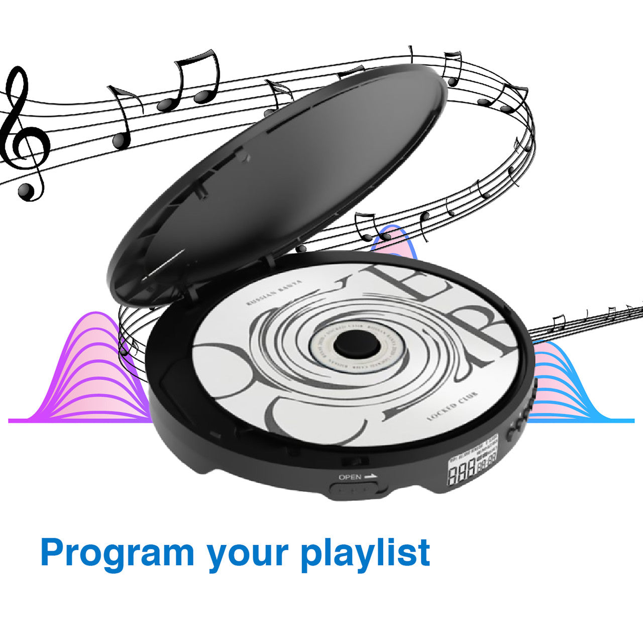 Laser Portable CD MP3 Player with Anti-Skip Tech and Headphones - Image 8