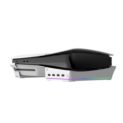 Laser Gaming PS5 Slim RGB Horizontal Stand with 4 USB Ports - Image 4