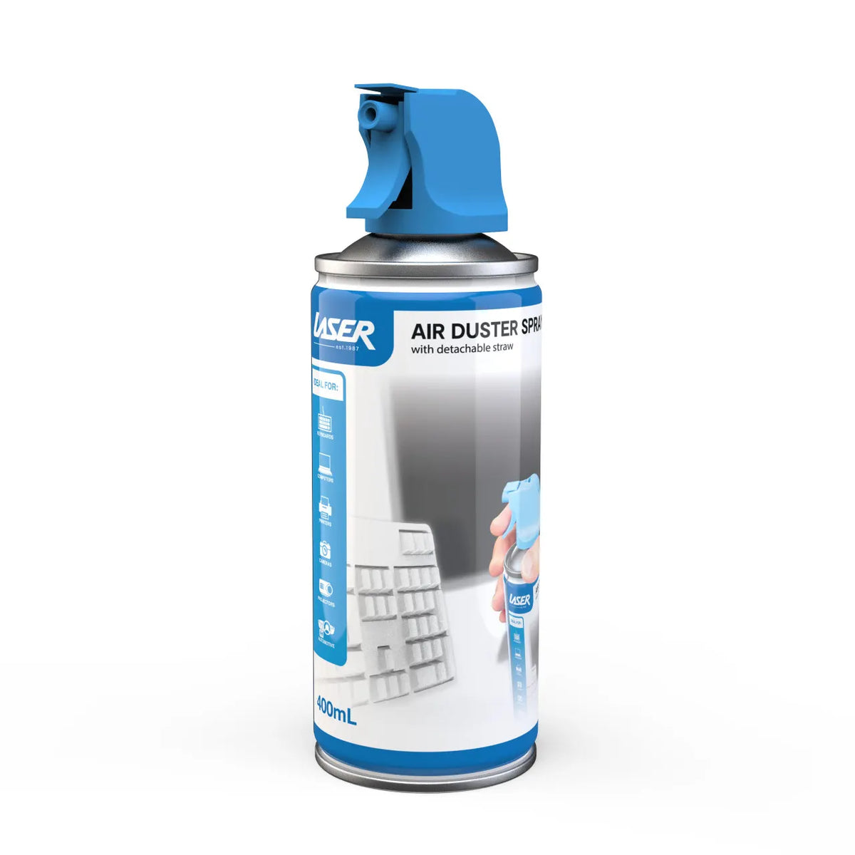 Laser 400ml Air Duster Spray - Computer & Electronics Cleaner