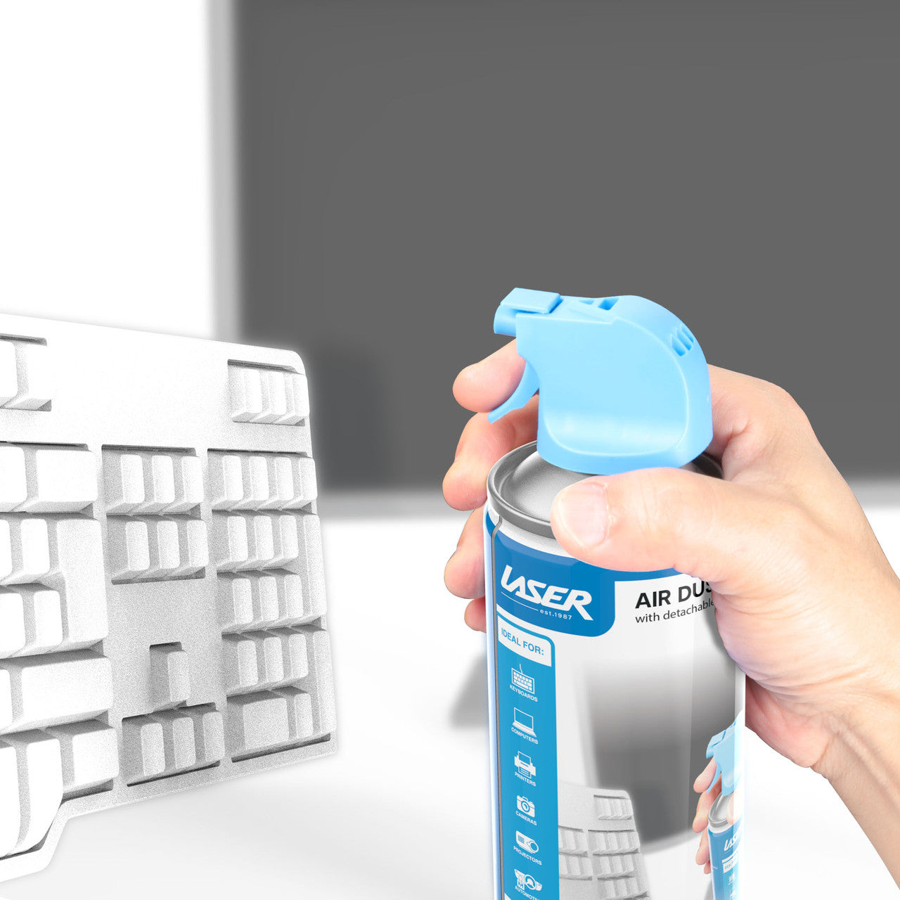 Laser 400ml Air Duster Spray - Computer & Electronics Cleaner - Image 2
