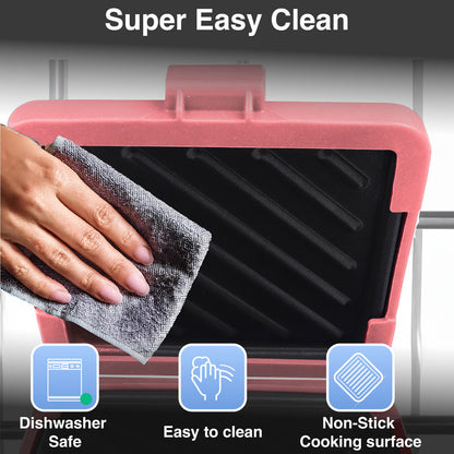 Laser Microwave Toastie Maker Flamingo Pink - Image 4